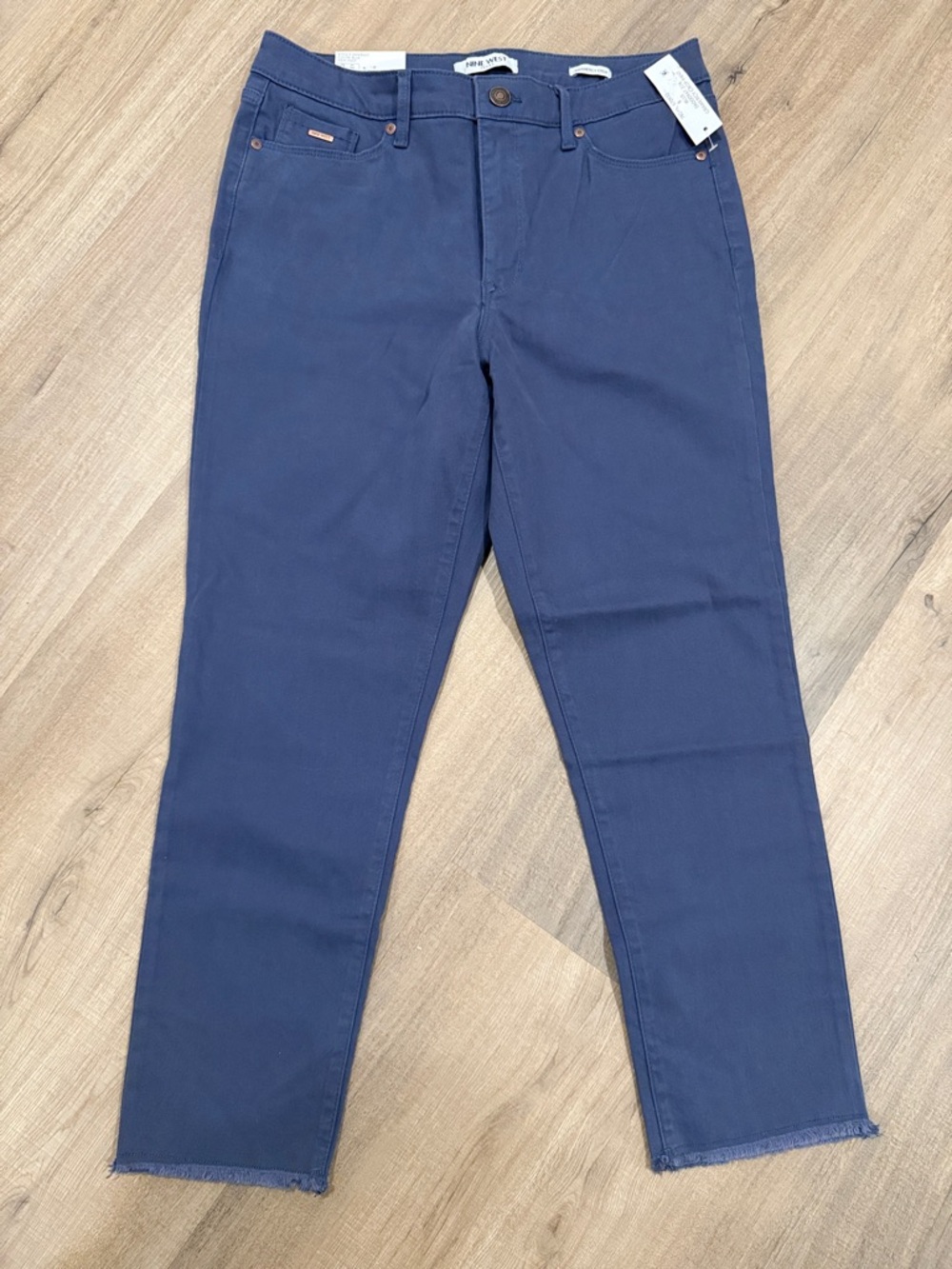 Nine West Navy Cropped Ankle Jeans
